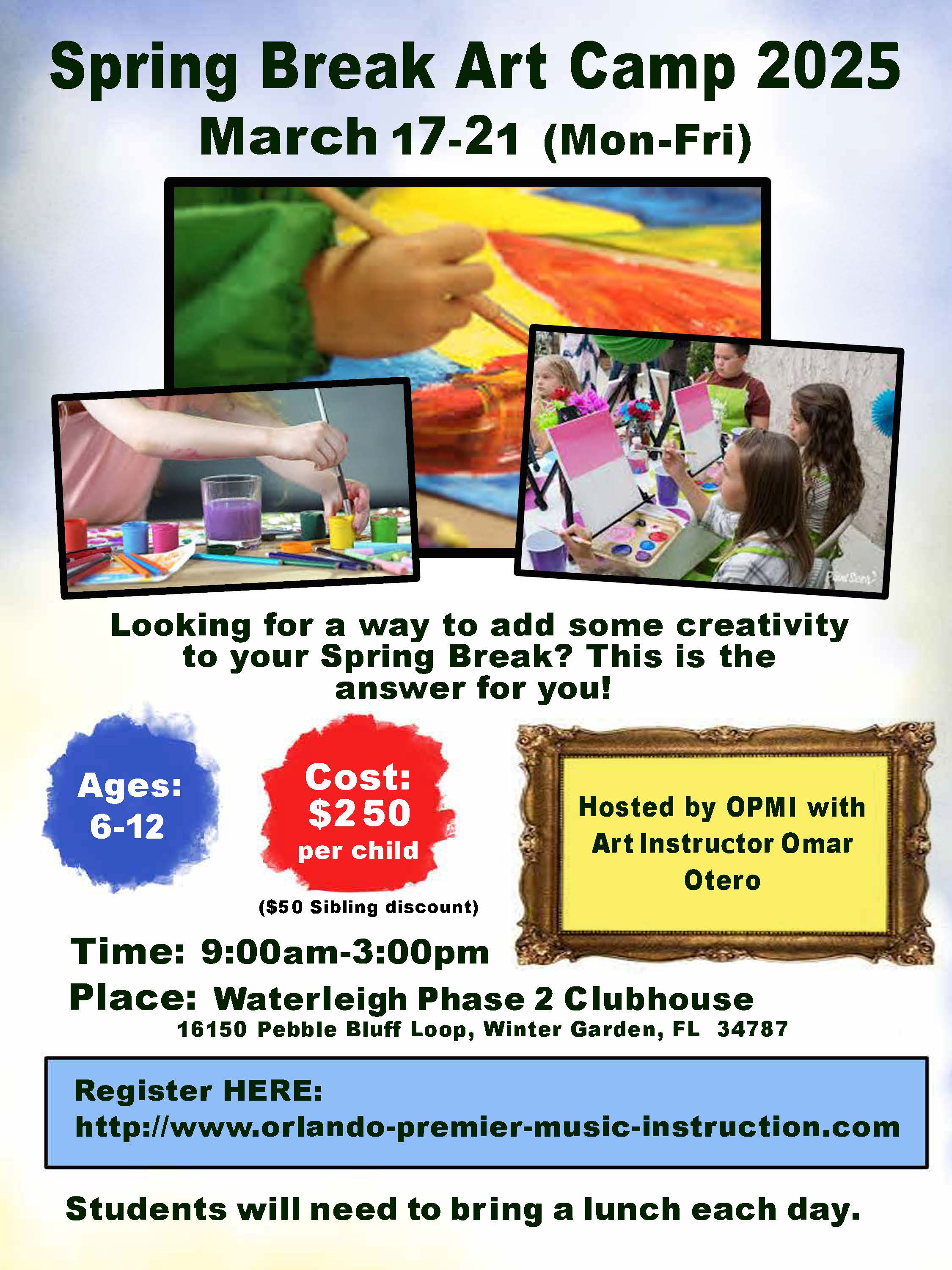 Spring Break Art Camp 2025